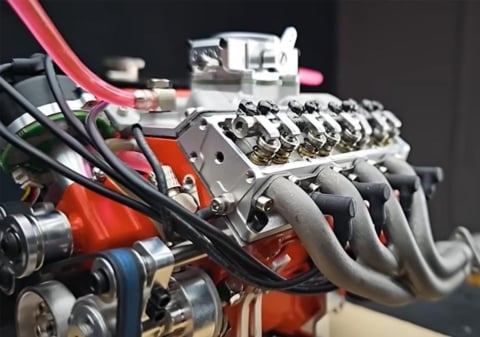 Kit do Modelo de Motor V8 a Gasolina