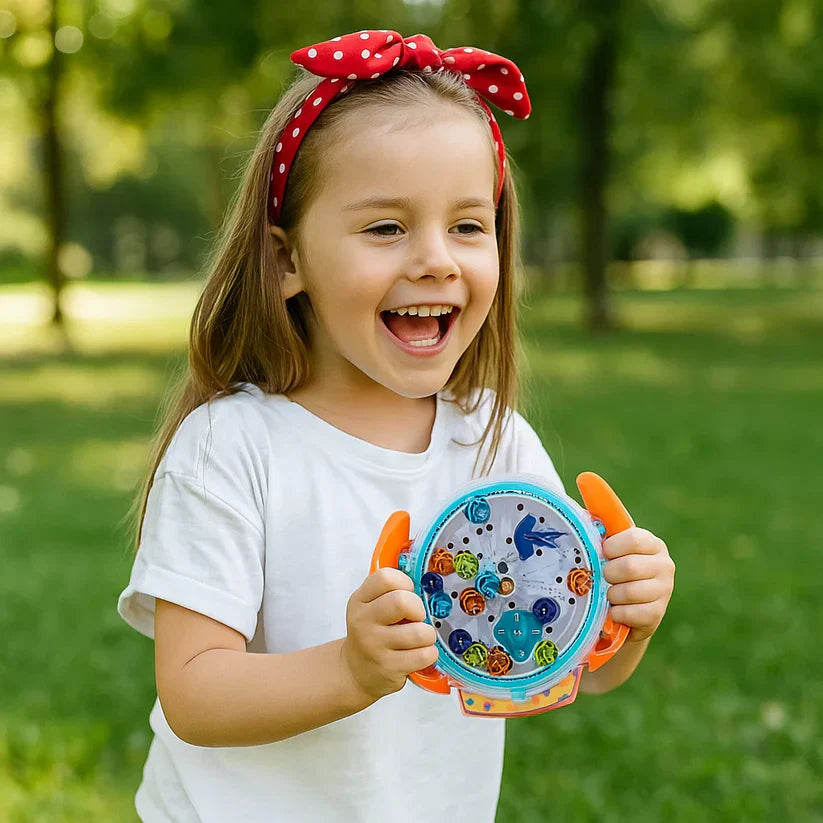 Roda labirinto 3D – jogo para desenvolver destreza e habilidades