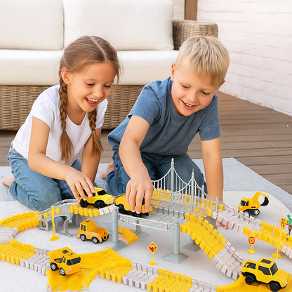 Pista de corridas aventureira com carros