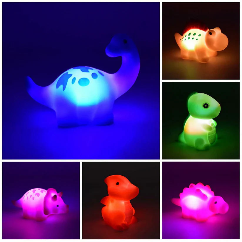 Brinquedo aquático luminoso de dinossauro