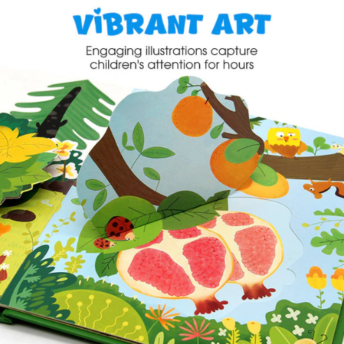 Livros interativos 3D pop-up para crianças