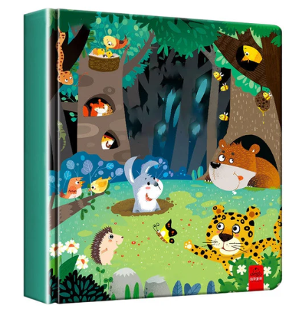 Livros interativos 3D pop-up para crianças