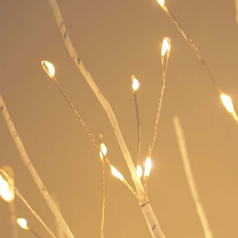 Decoração LED em forma de ramo de bétula para a casa